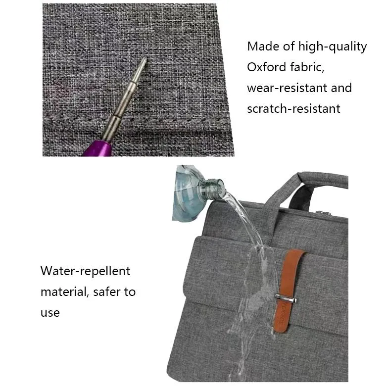 13-13.3 Inch Multifunctional Laptop Bag - Durable Shoulder & Handheld Design