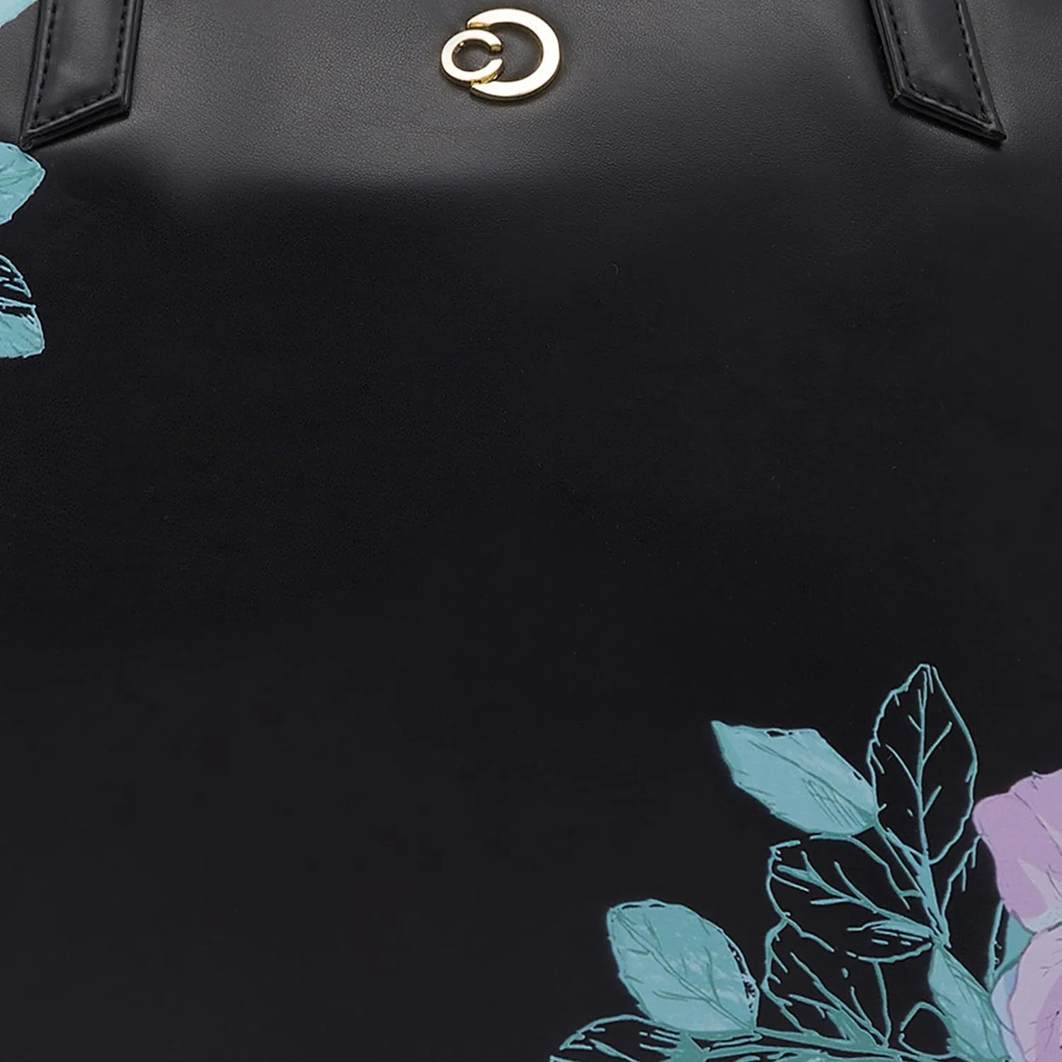 Caprese Shanaya Tote Bag, Large-Black | Stylish Handbag for Women | Spacious, Versatile Office & Daily Essentials Tote | Top Zip Closure