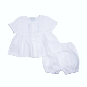 Classic Batiste Diaper Set, White