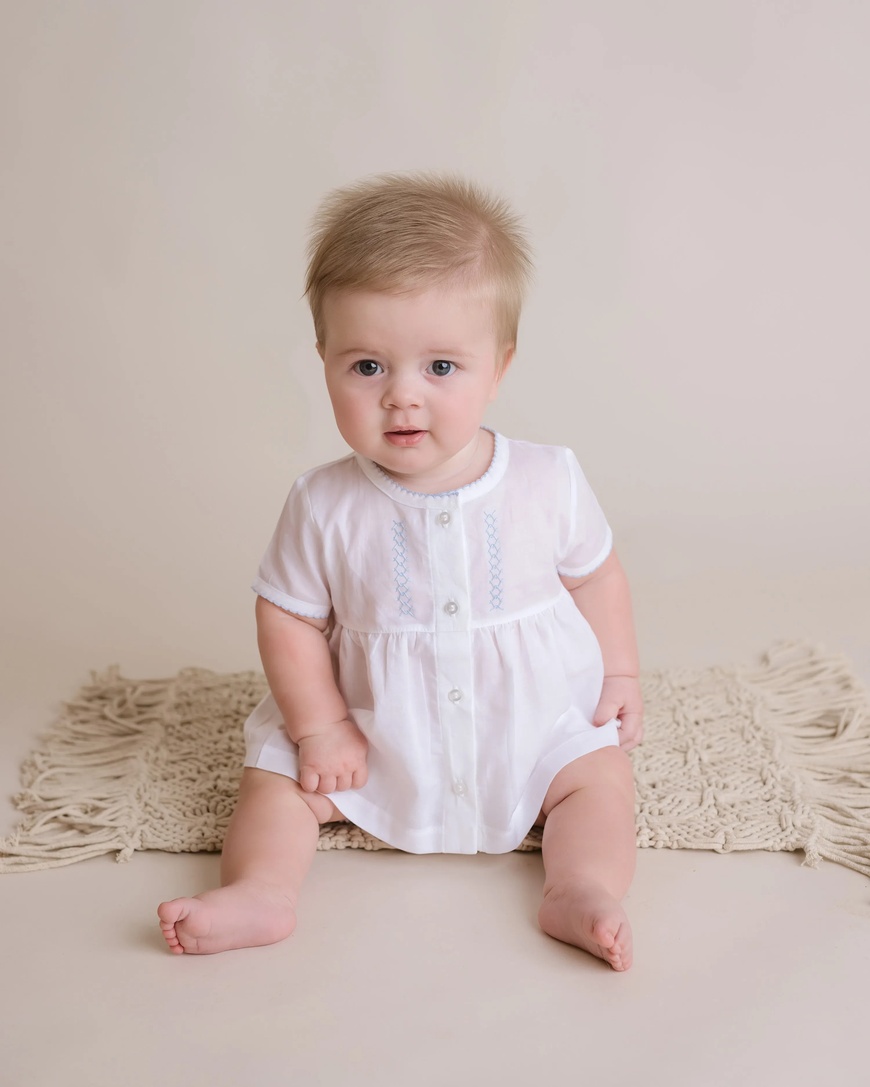 Classic Batiste Diaper Set, White