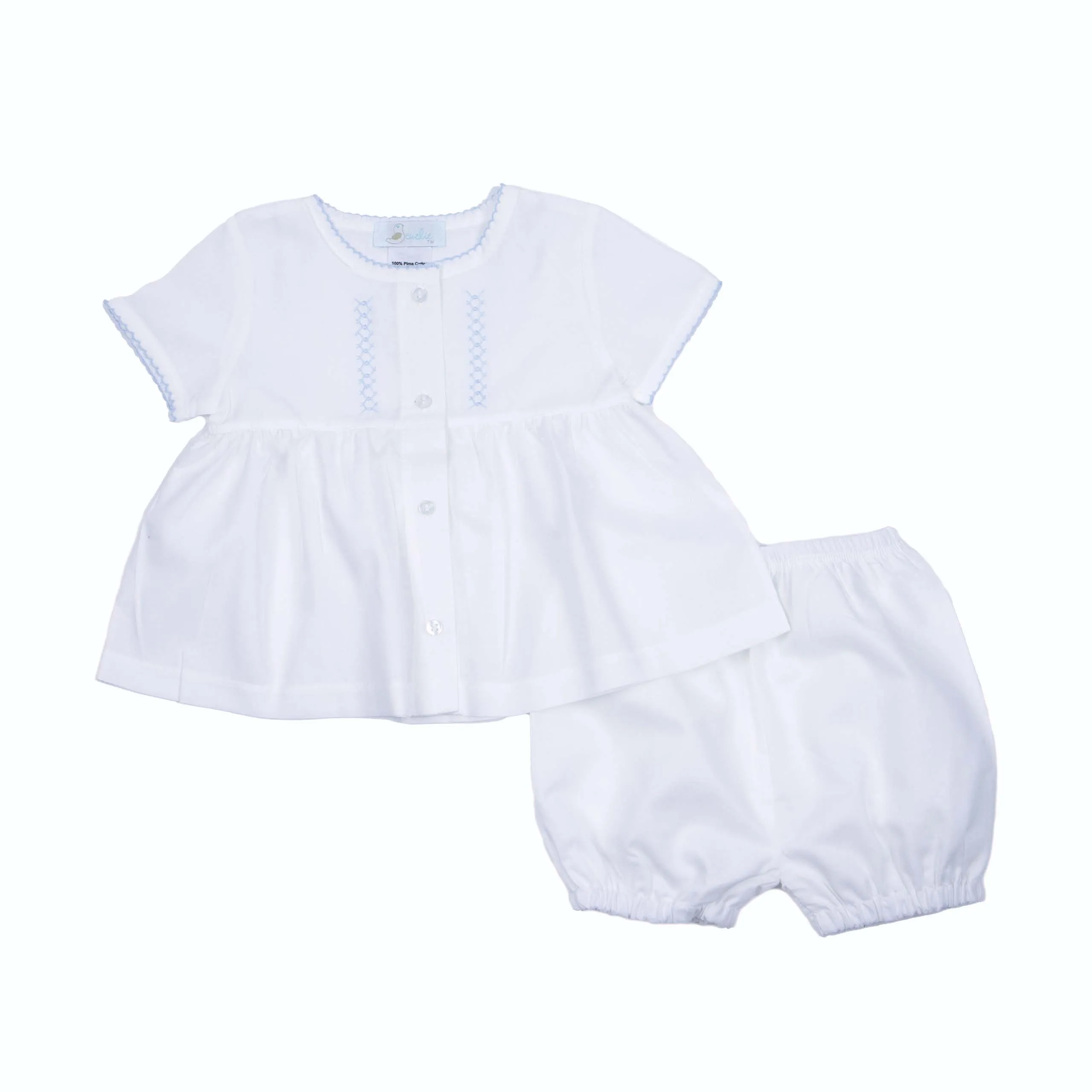 Classic Batiste Diaper Set, White