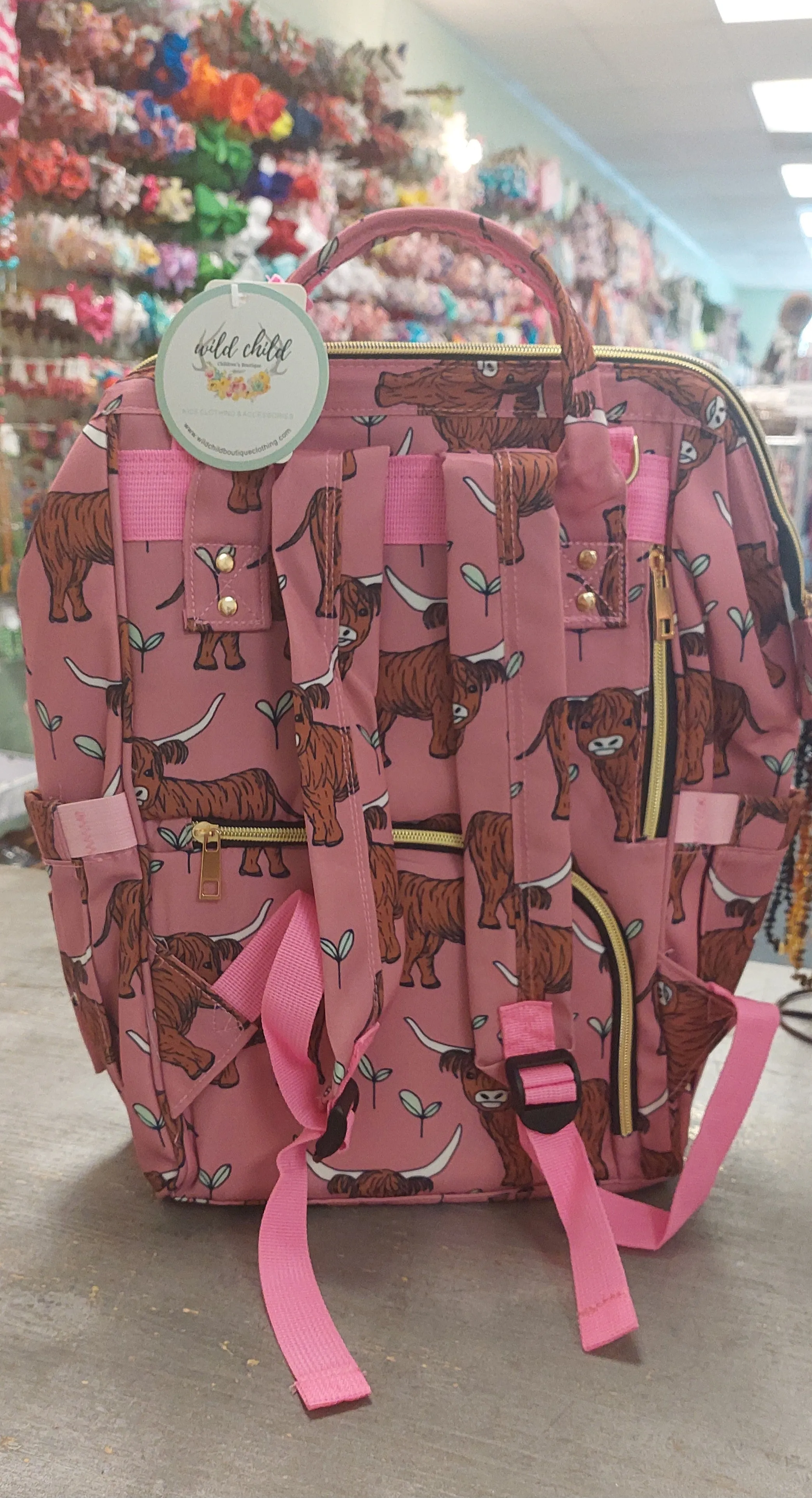 cow diaper bag