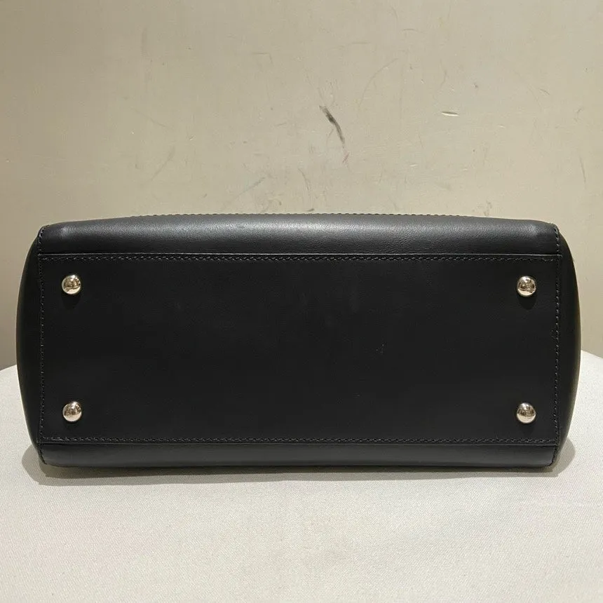 Fendi Peekaboo Black Leather Handbag Medium