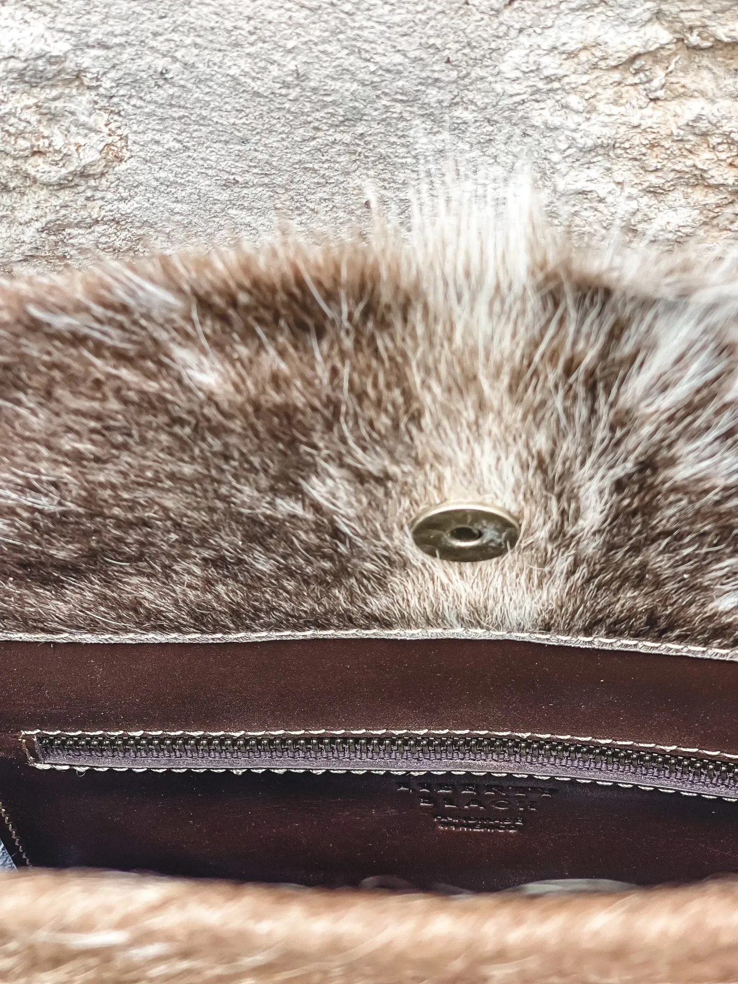 Liberty Black Cowhide Purse