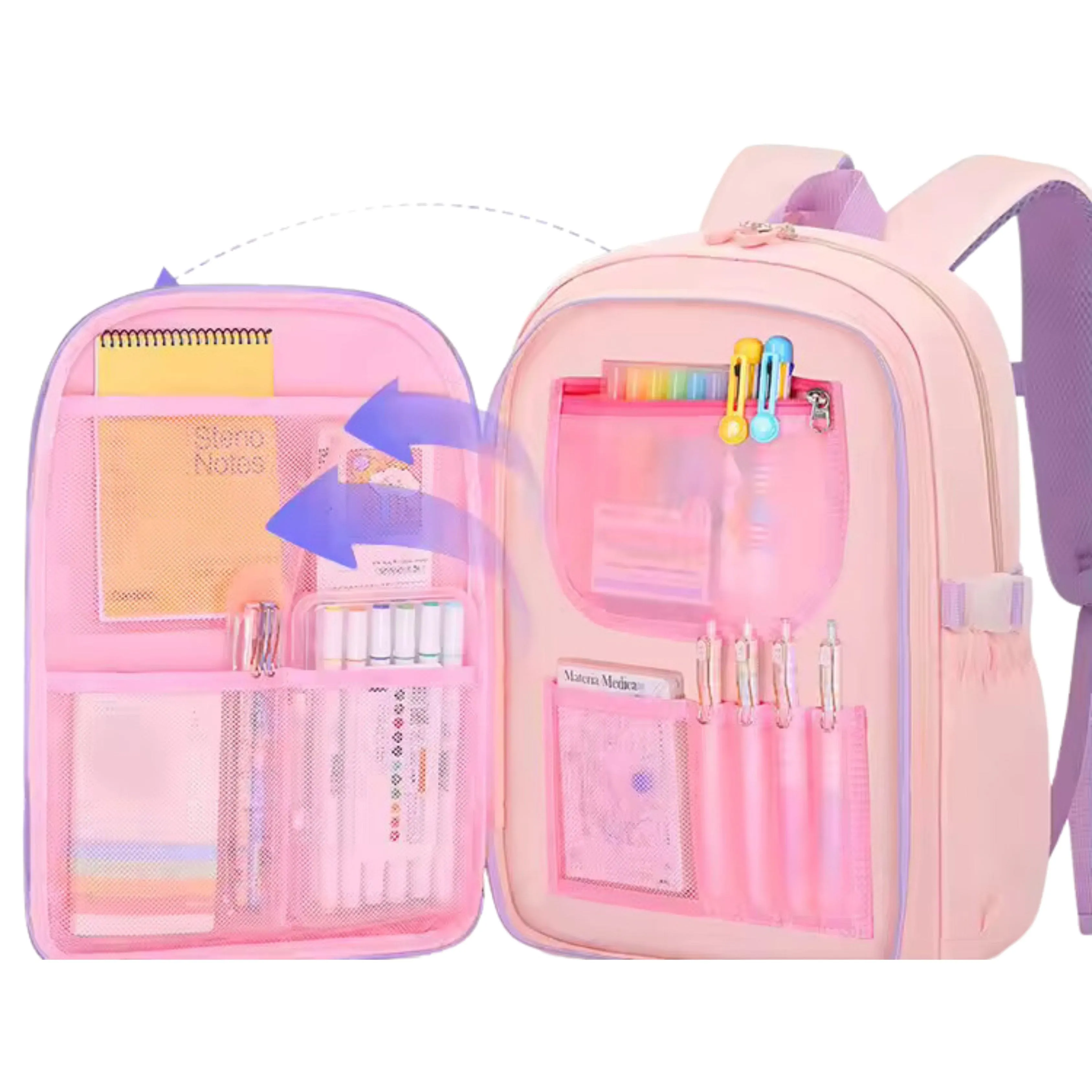 ORGNABNNY - student cartoon custom bookbag schoolbag