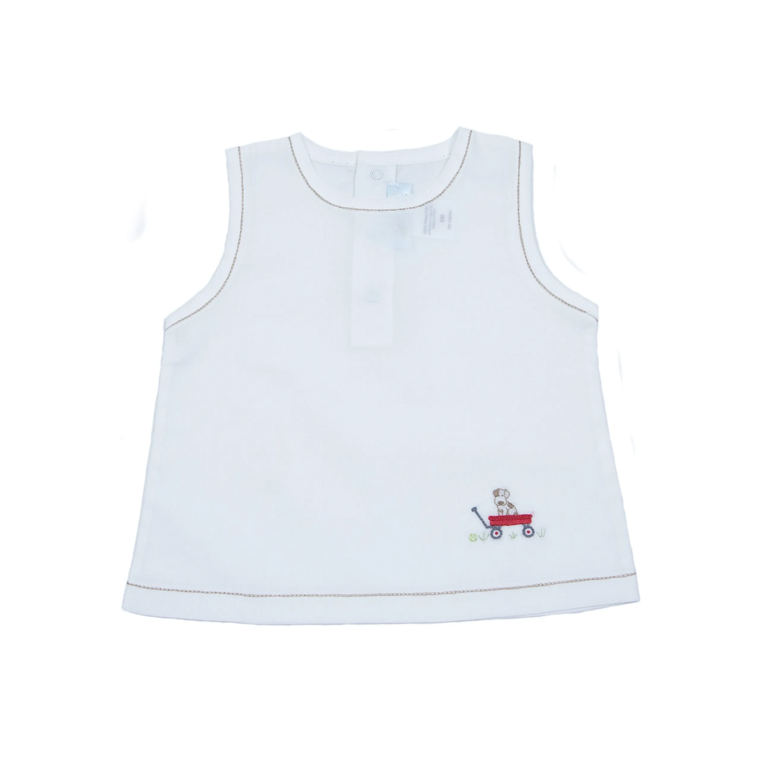 Puppy Batiste Diaper Set, White