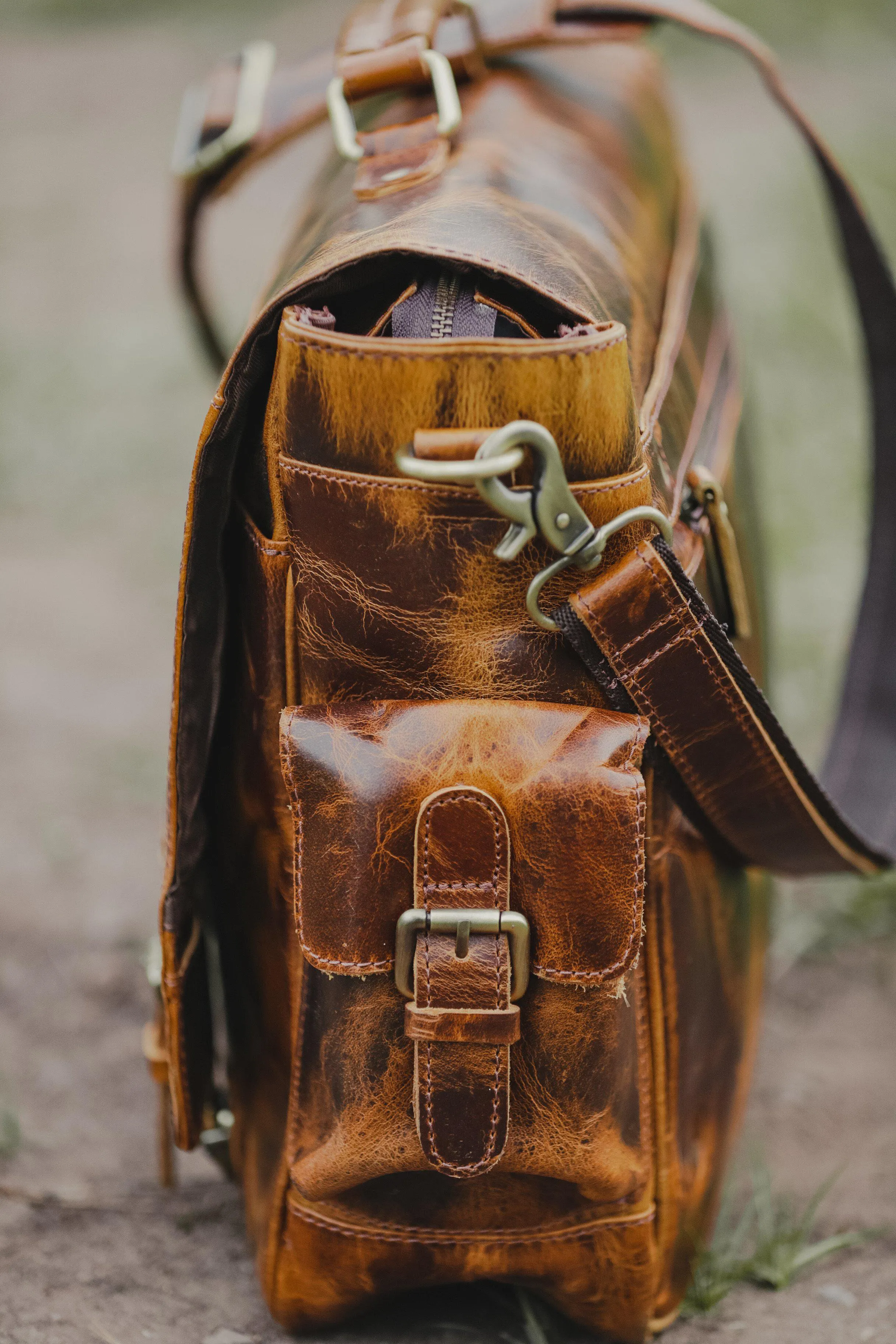 Sitka Leather Messenger