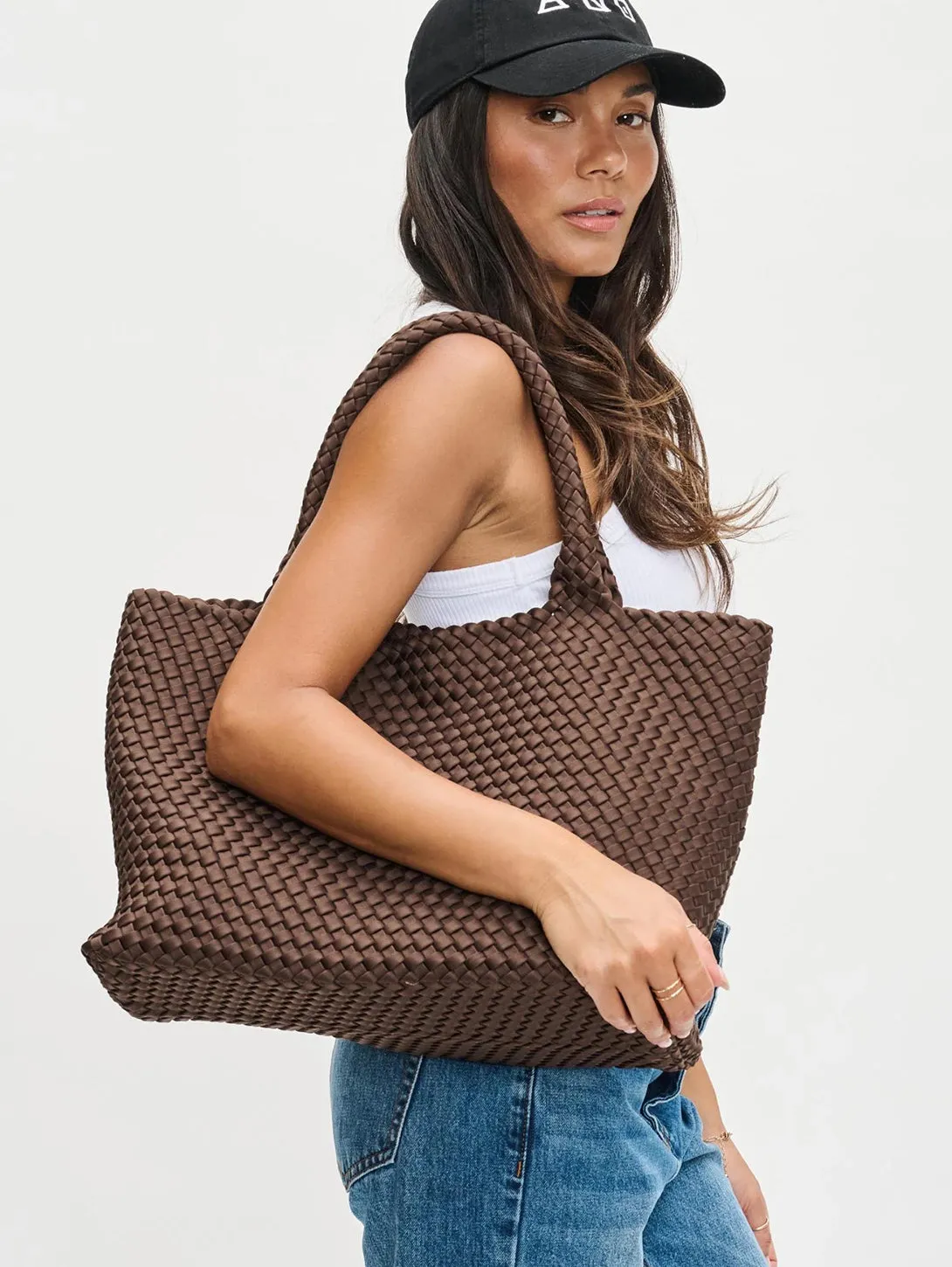 Sky's The Limit Large Tote - Chocolate