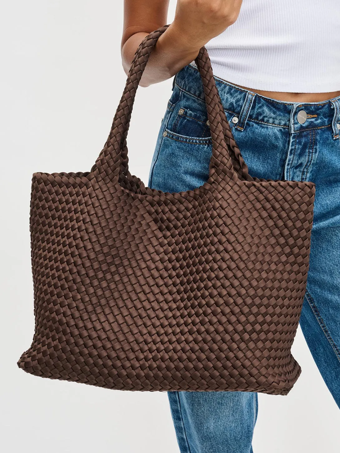 Sky's The Limit Large Tote - Chocolate