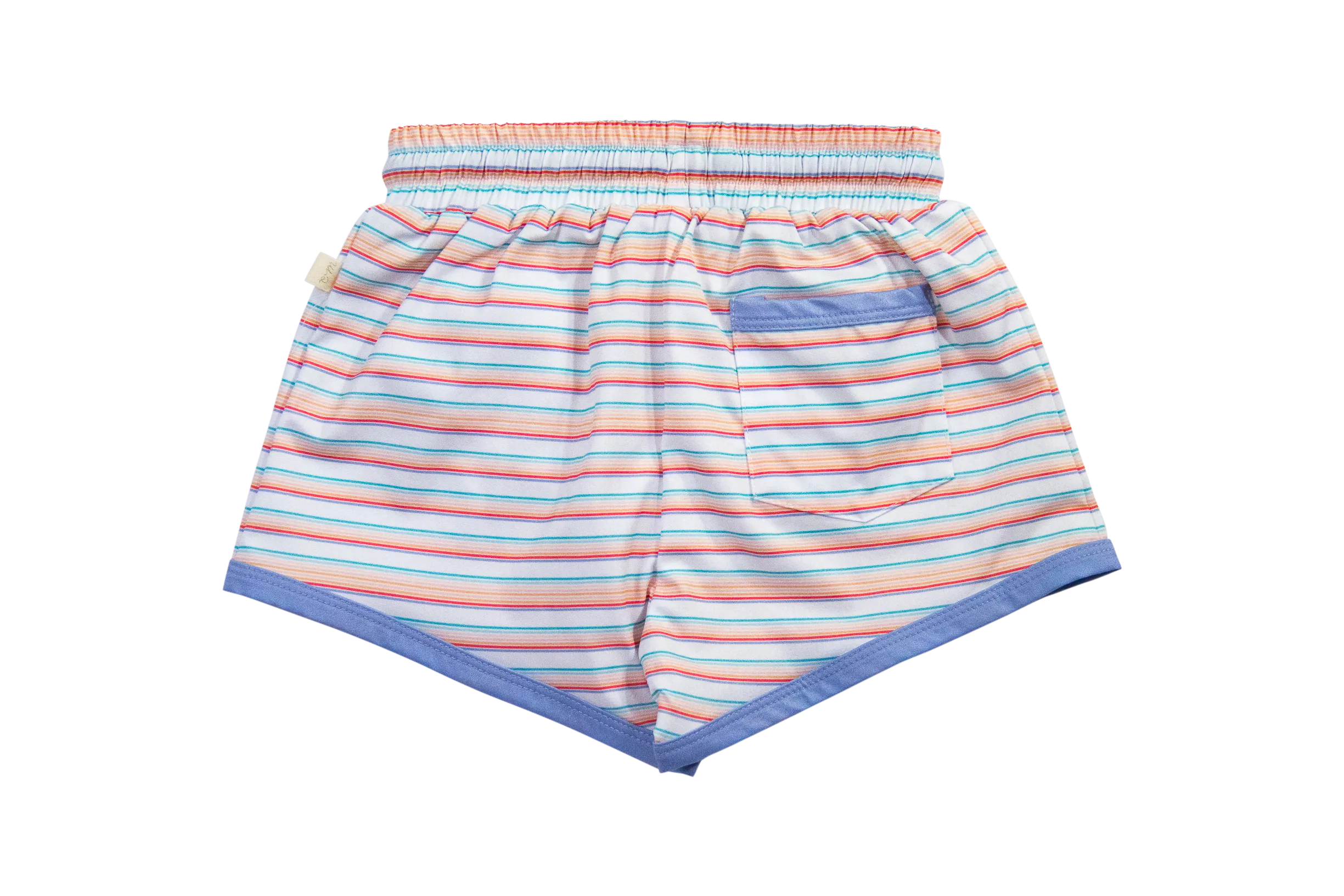 Swim Trunk- Retro Rainbow Stripe