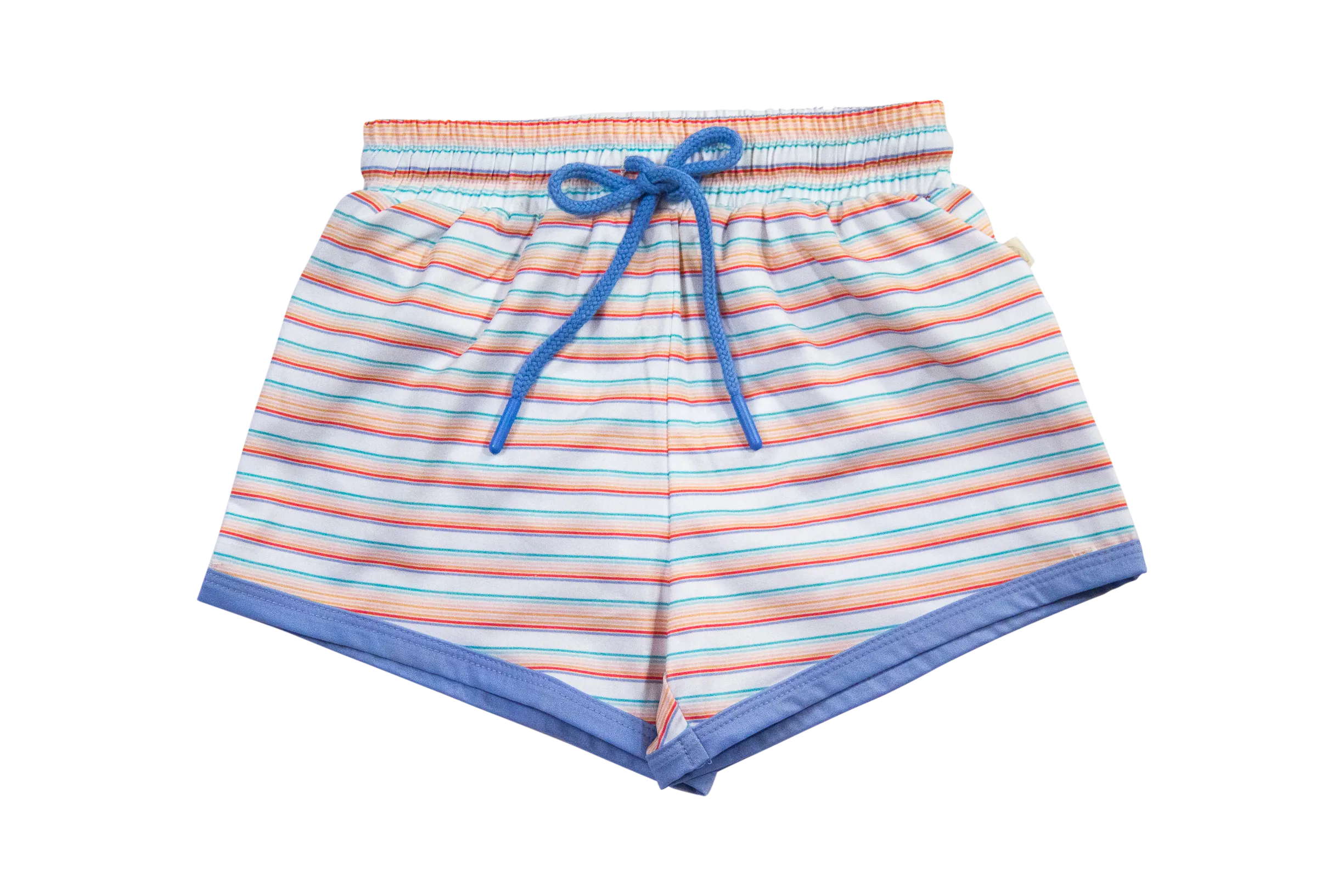 Swim Trunk- Retro Rainbow Stripe