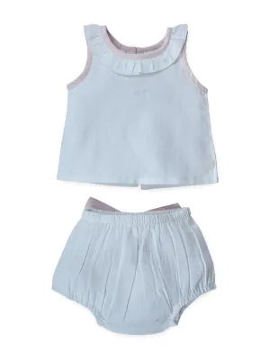 Top And Bow Bloomer Set : PINK : Infant : Baby Girl : New Born
