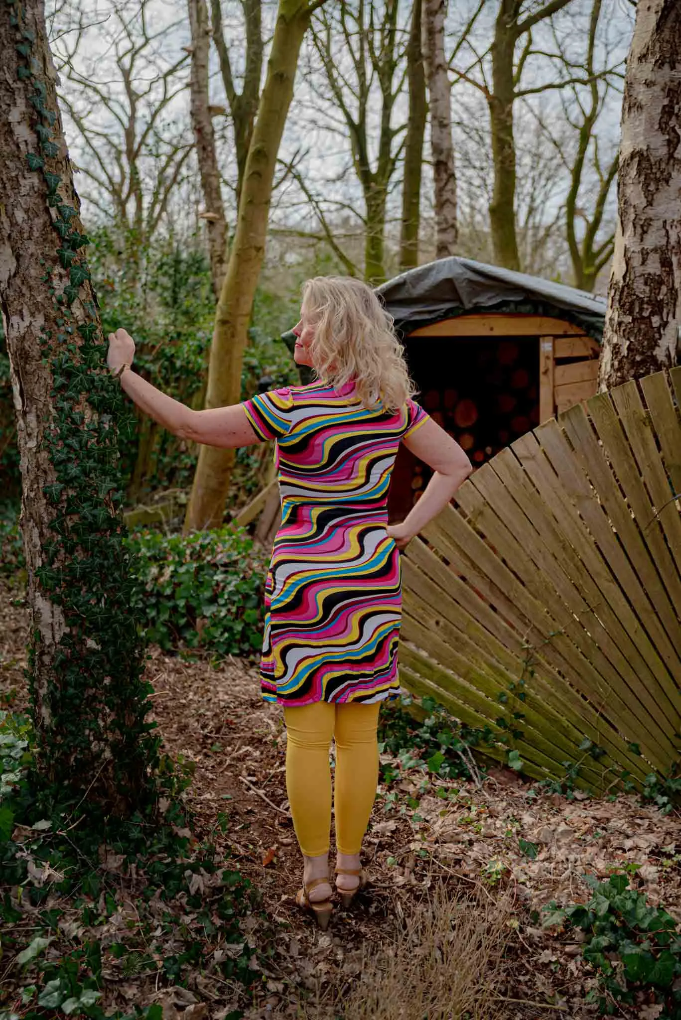 Zoe dress -Colorful waves - made by Tantilly